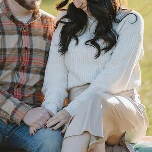 Old Navy Cream Cowl Neck Sweater